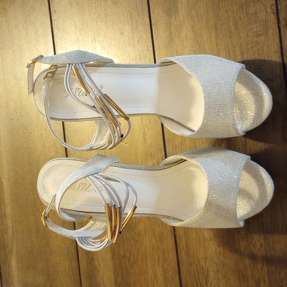 NIB Silver Stilettos